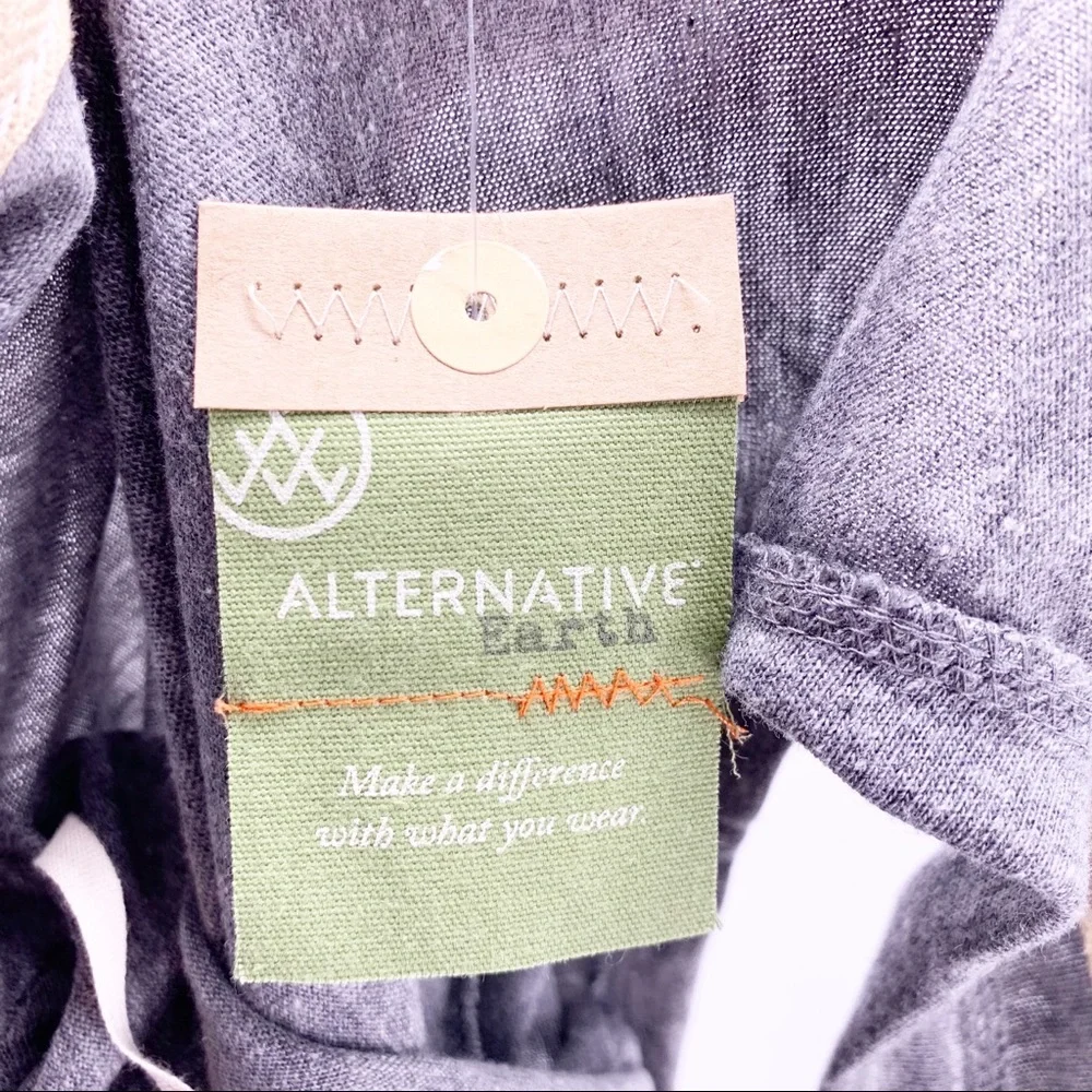 NEW Alternative Apparel Gray Casual Summer Dress Size Large - Picture 9 of 10